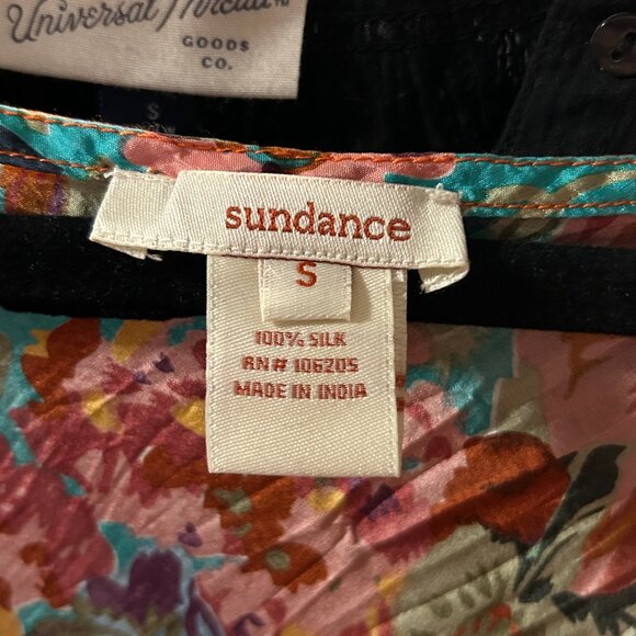 Sundance 100% Silk Floral Maxi Dress Size Small - Picture 4 of 4